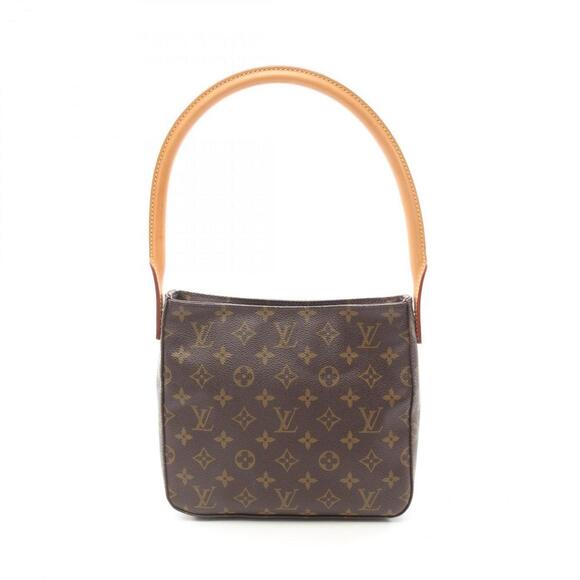 LOUIS VUITTON Brown Monogram Leather Looping MM Shoulder Bag - Picture 2 of 10